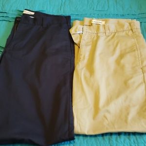 Two pairs Lands End chino pants